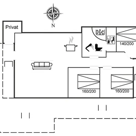 Casa de Férias Hariet - 300m From The Sea By Interhome Lakolk